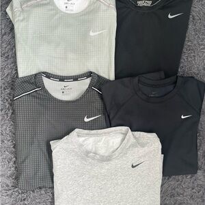 Men Size Large Nike Dri-Fit Workout T-Shirts Bundle lot of 5